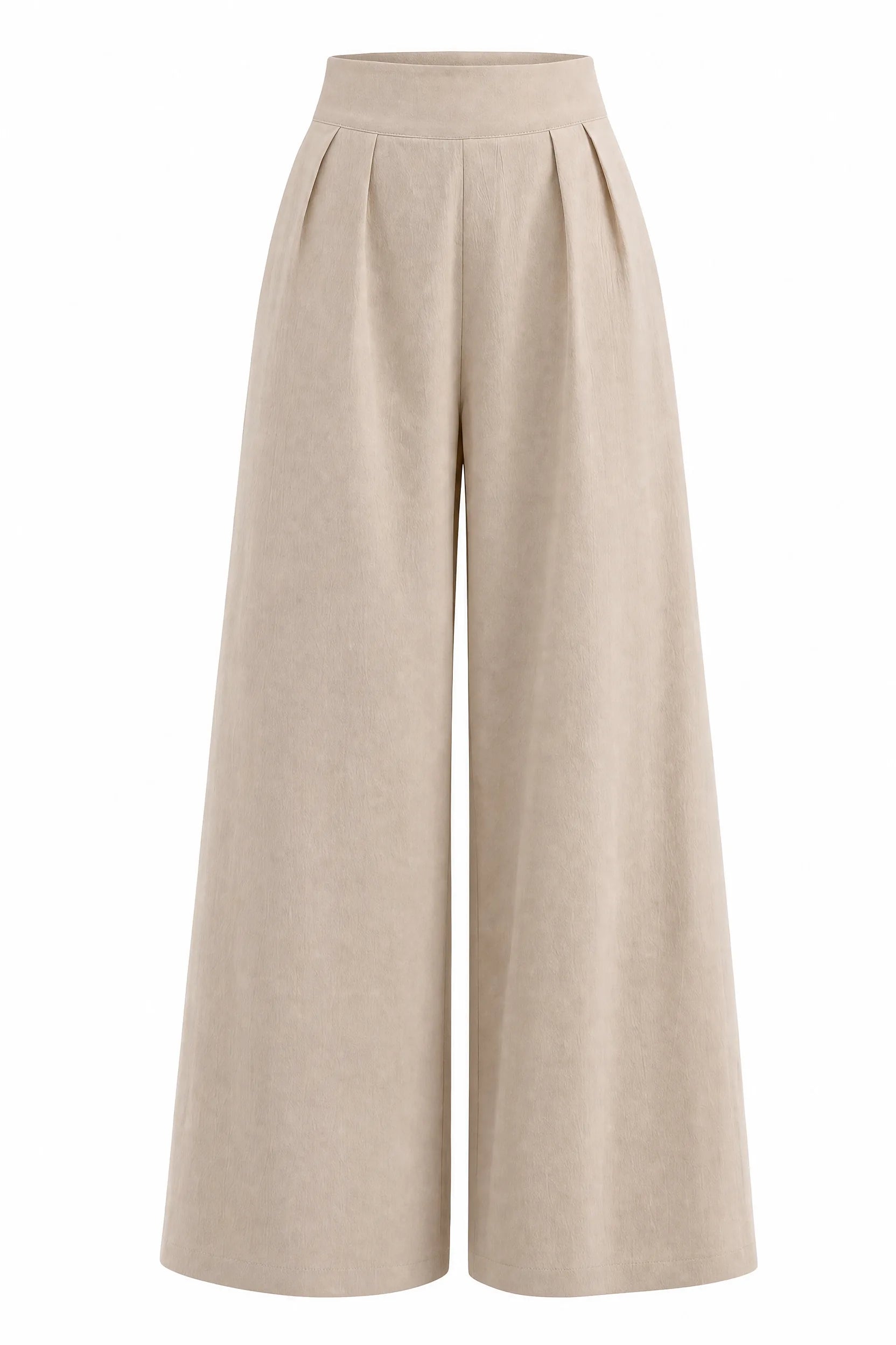 Pantalon large taille haute plissé | Lounelle Paris