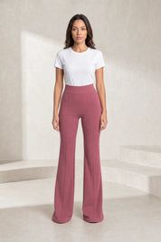Pantalon taille haute micro-évasé | Lounelle Paris