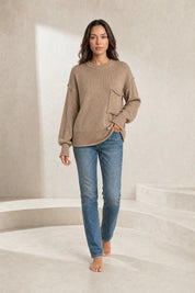Pull ample à poche poitrine | Lounelle Paris