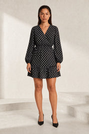 Robe à pois col V | Lounelle Paris
