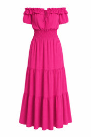 Robe à volants épaules dénudées | Lounelle Paris