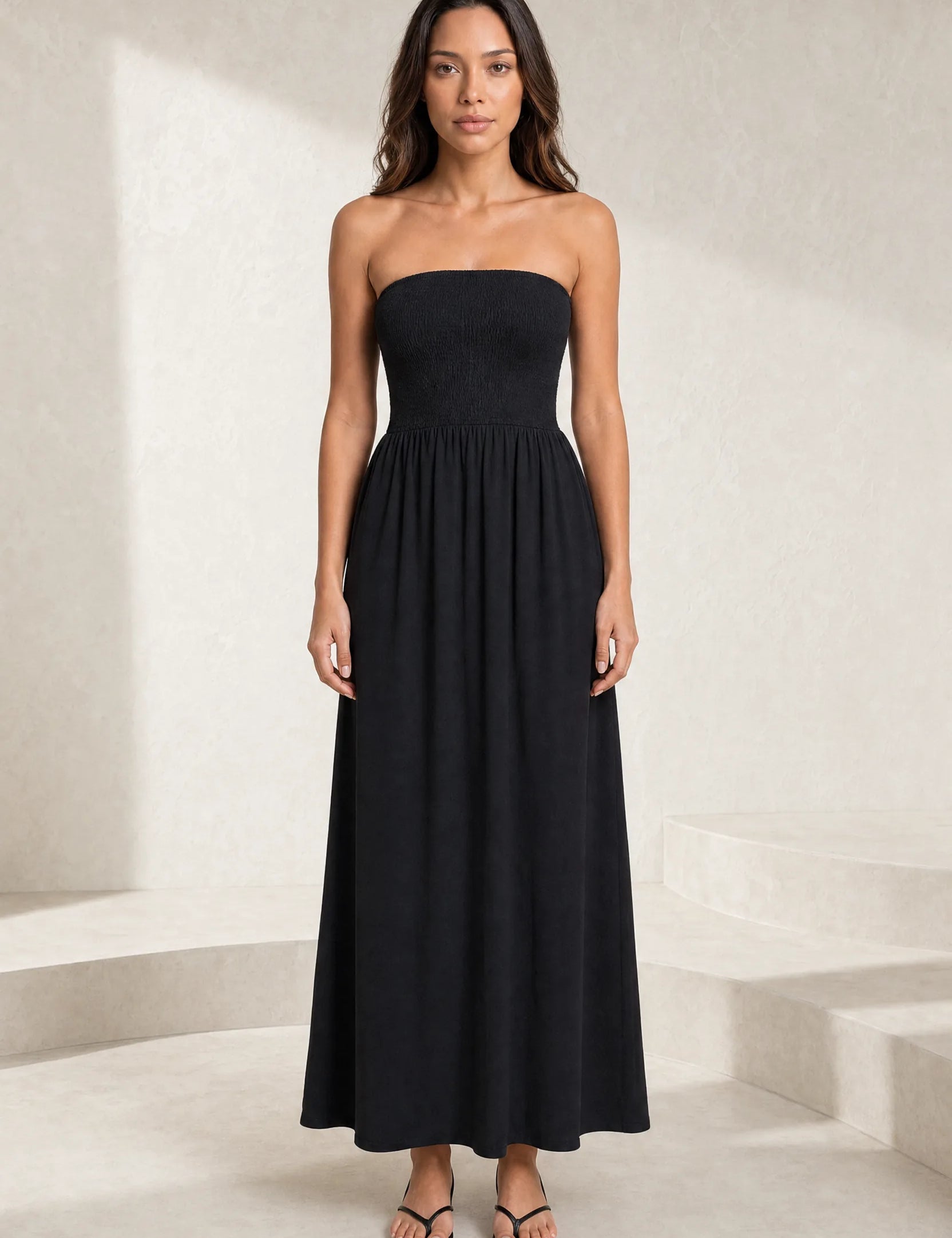 Robe bustier épaules dénudées | Lounelle Paris