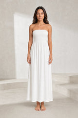 Robe bustier épaules dénudées