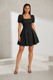 Robe col carré manches bouffantes | Lounelle Paris
