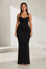 Robe longue col bénitier dos nu