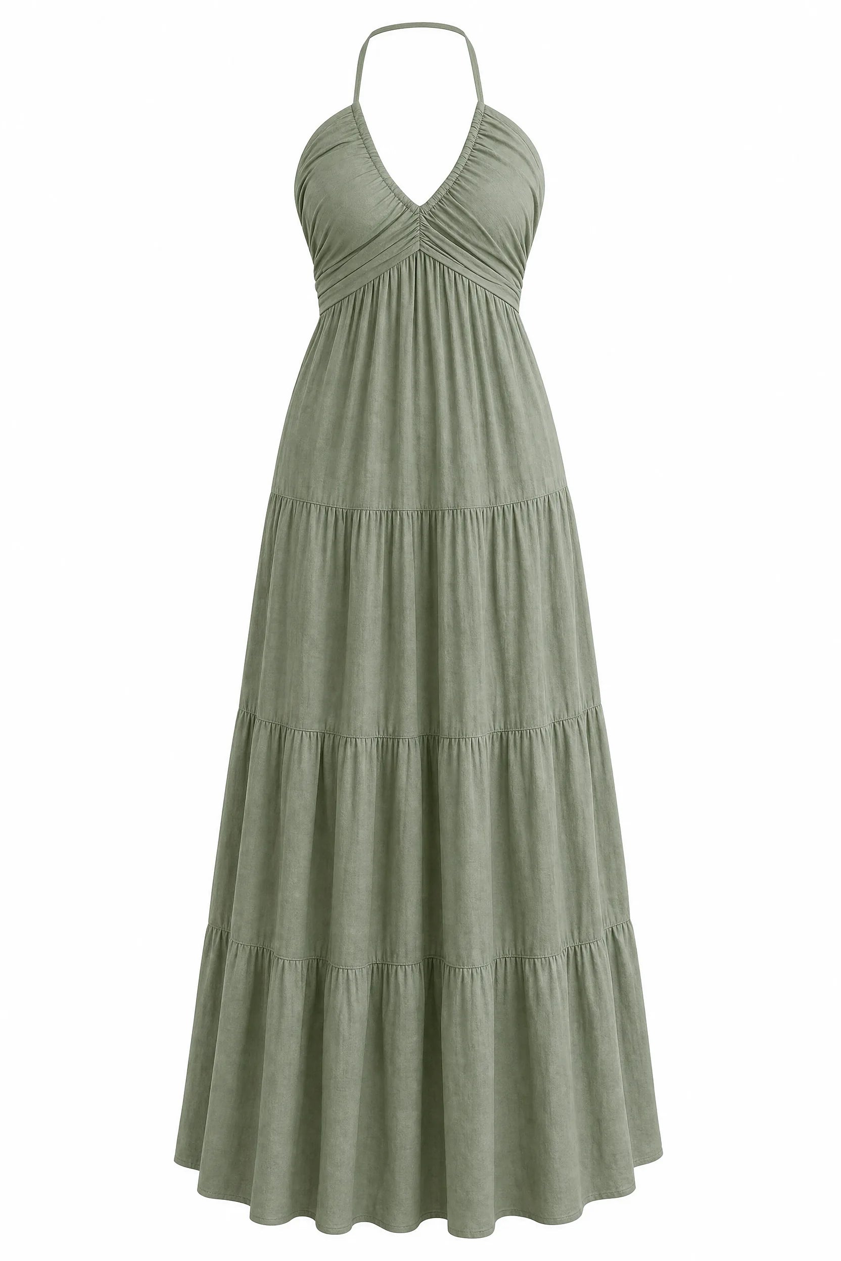 Robe longue col halter dos nu | Lounelle Paris