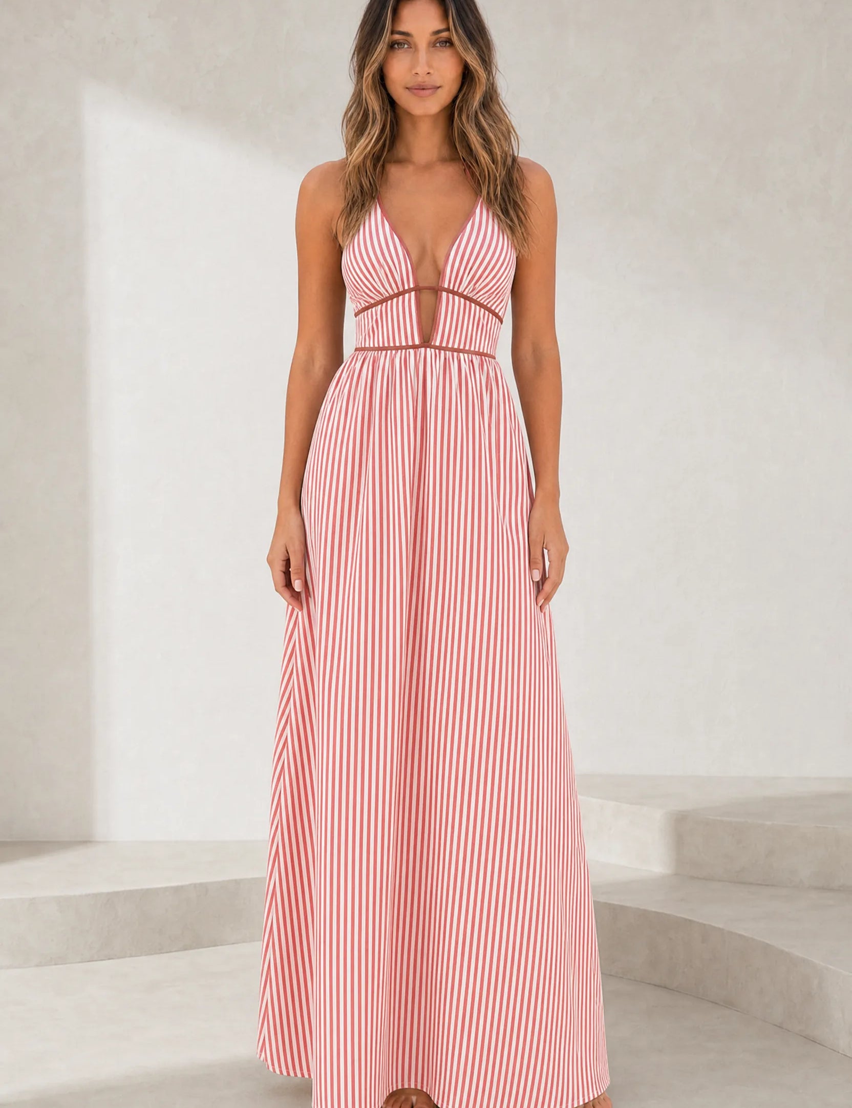 Robe longue col licou dos nu | Lounelle Paris