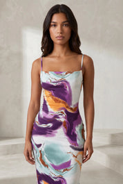 Robe longue imprimée dos nu | Lounelle Paris