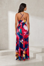 Robe longue rouge dos nu | Lounelle Paris