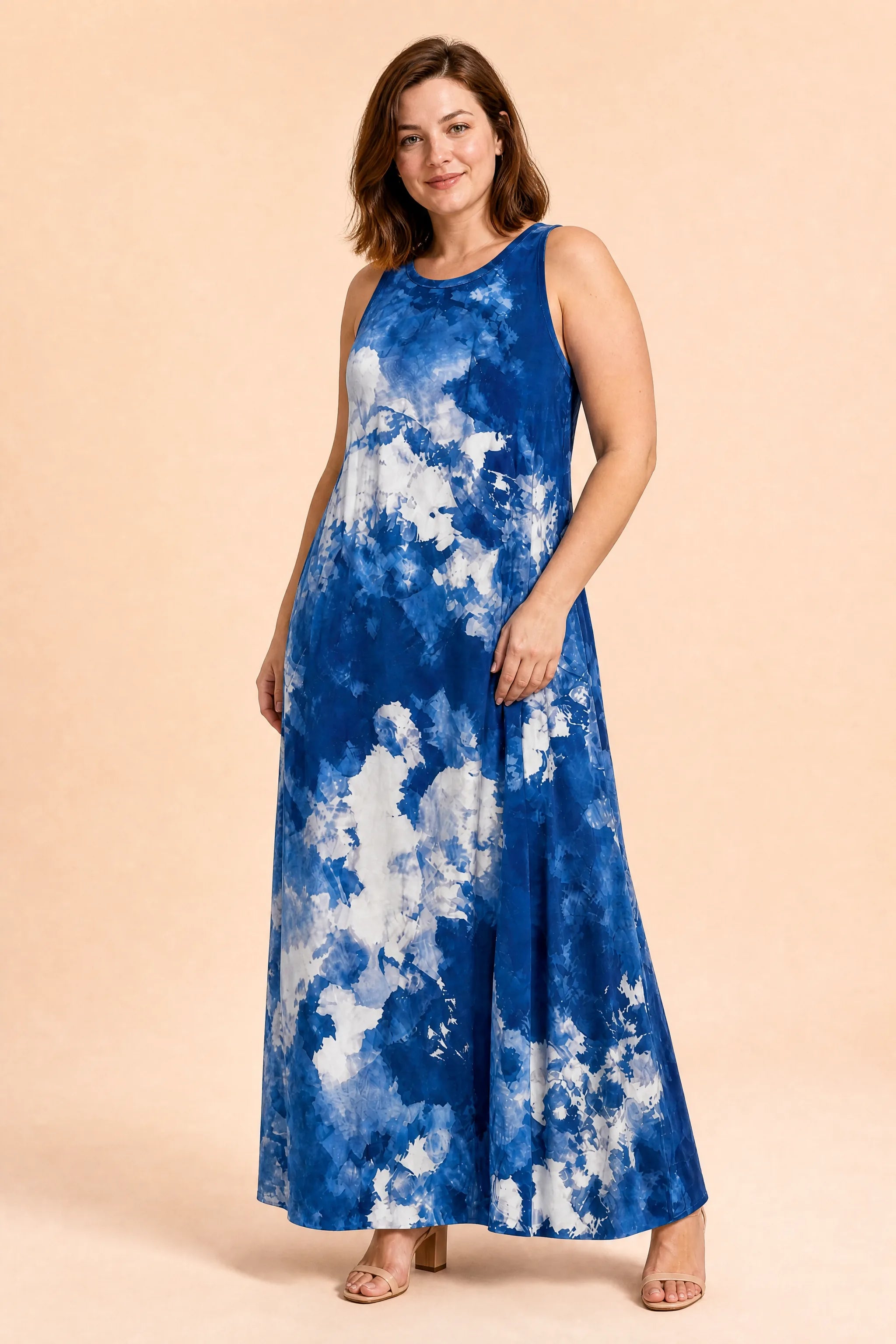 Robe longue tie-dye | Porté sur une autre silhouette | Lounelle Paris
