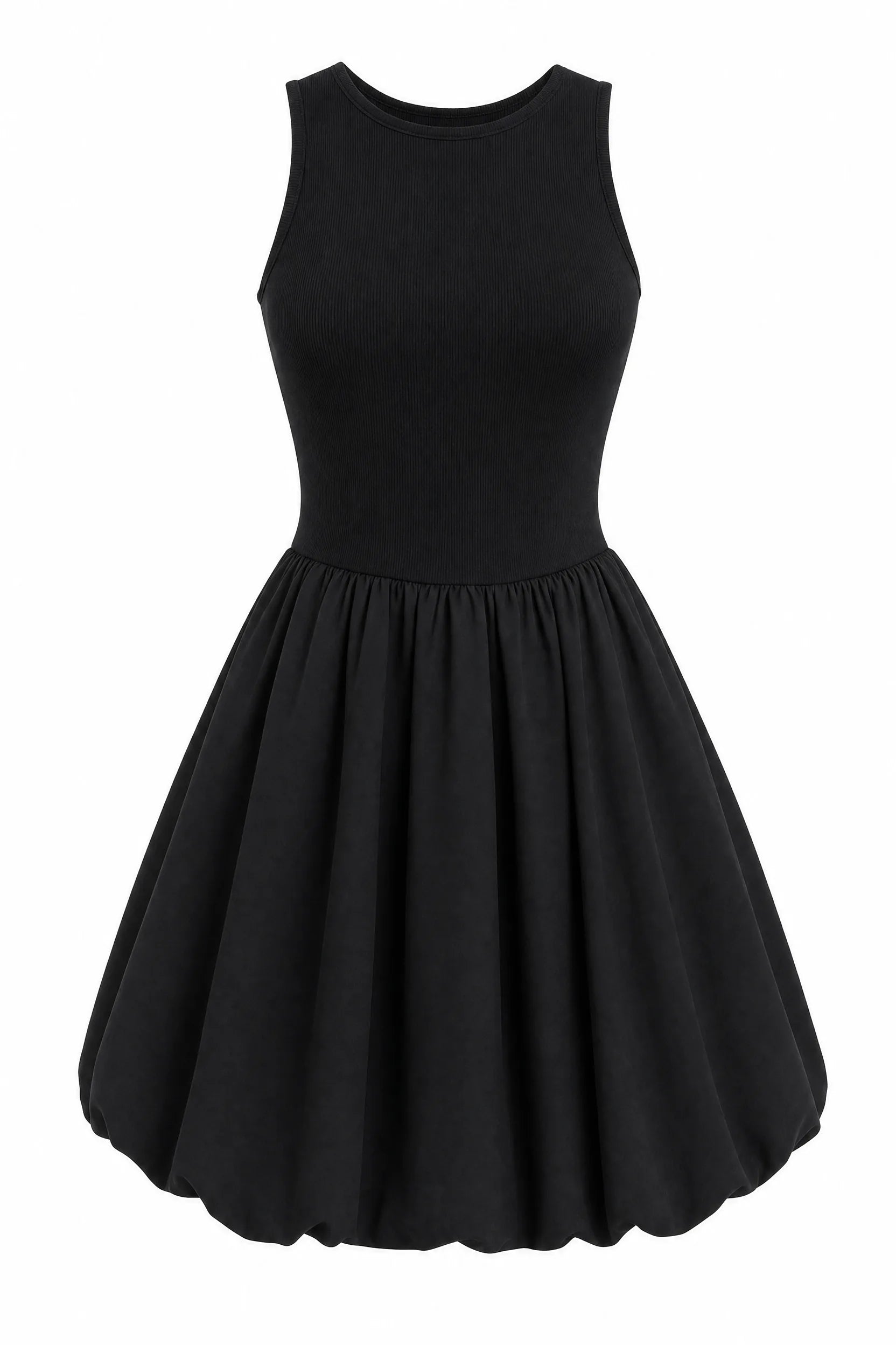 Robe noire dos nu trapèze | Lounelle Paris