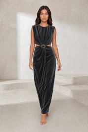 Robe velours sans manches | Lounelle Paris