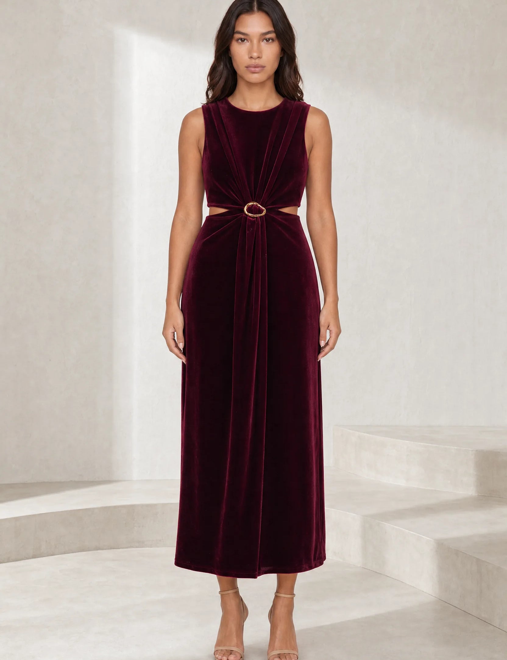 Robe velours sans manches | Lounelle Paris