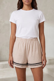 Short abricot ample taille haute | Lounelle Paris