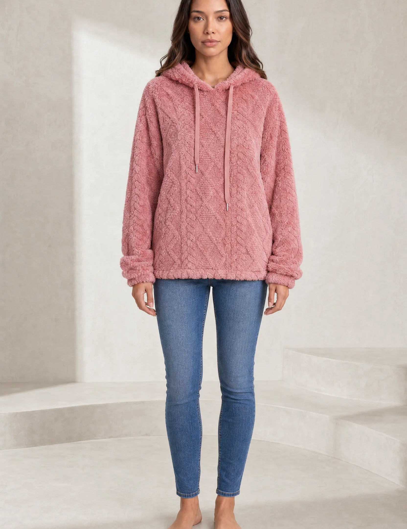 Sweat à capuche ample pelucheux | Lounelle Paris