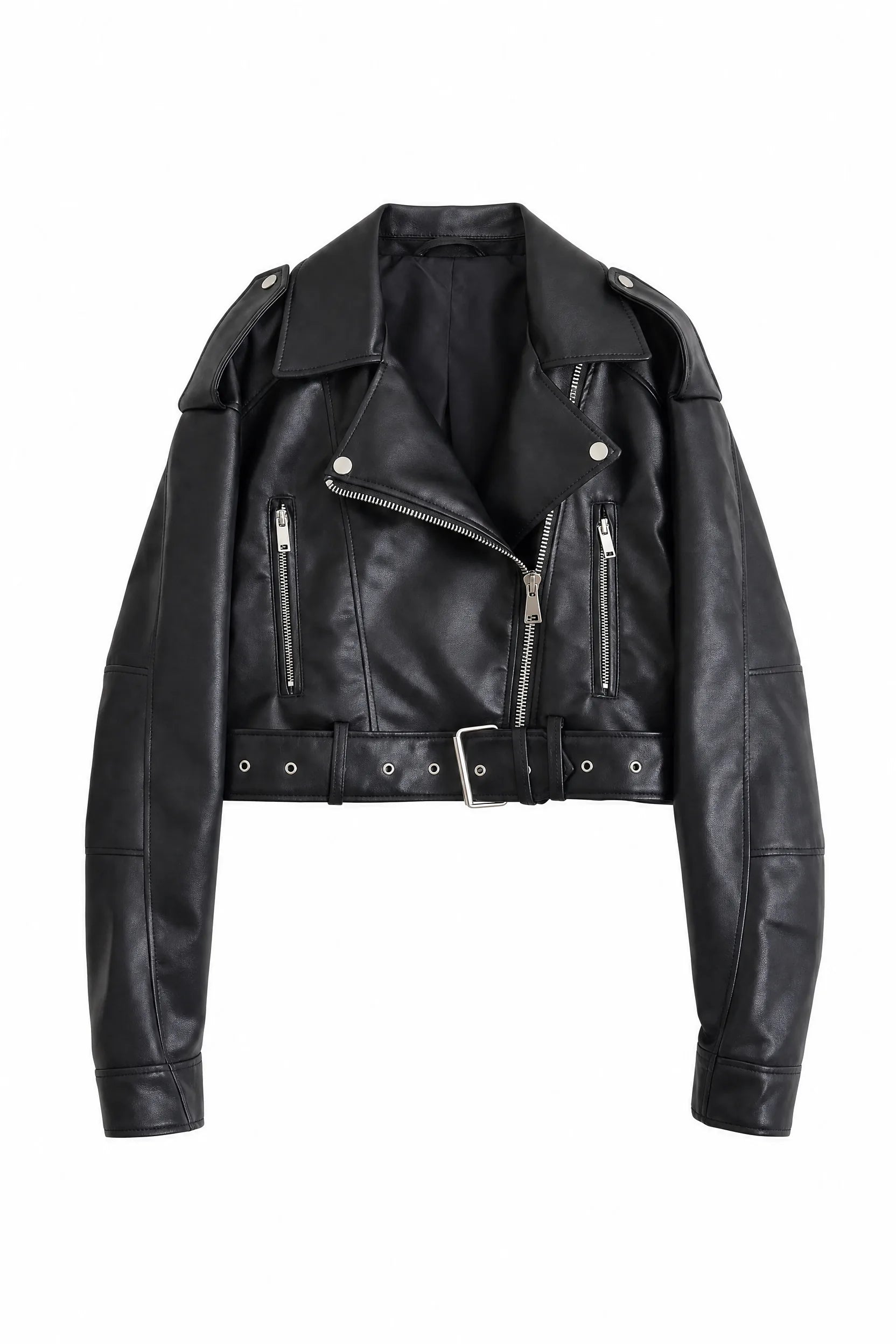 Veste biker noire asymétrique | Lounelle Paris