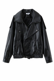 Veste motard ample ceinturée | Lounelle Paris